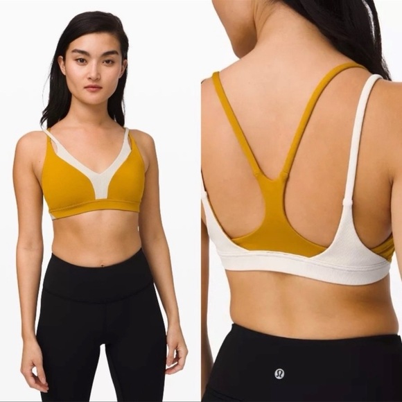 New ambition bra Lululemon 4 Fools Gold / Light Ivory - Picture 1 of 5